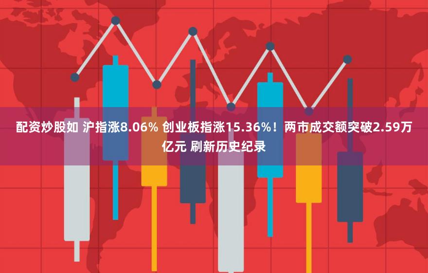 配资炒股如 沪指涨8.06% 创业板指涨15.36%！两市成交额突破2.59万亿元 刷新历史纪录